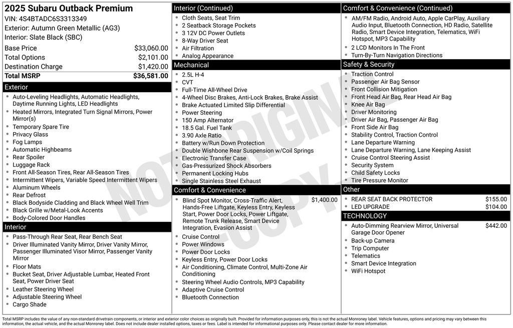 Thumbnail: 2025 Subaru Outback - 7