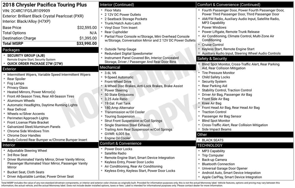 Thumbnail: 2018 Chrysler Pacifica - 7