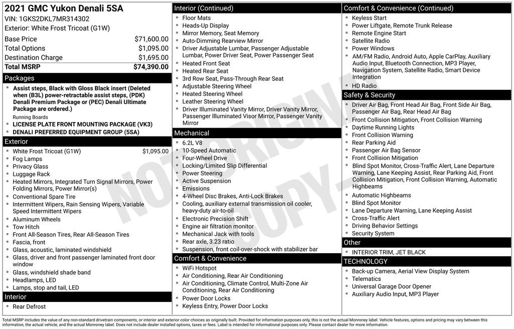 Thumbnail: 2021 GMC Yukon - 7