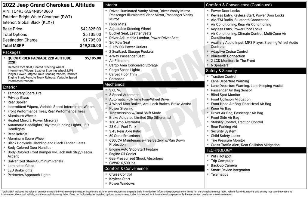 Thumbnail: 2022 Jeep Grand Cherokee L - 7