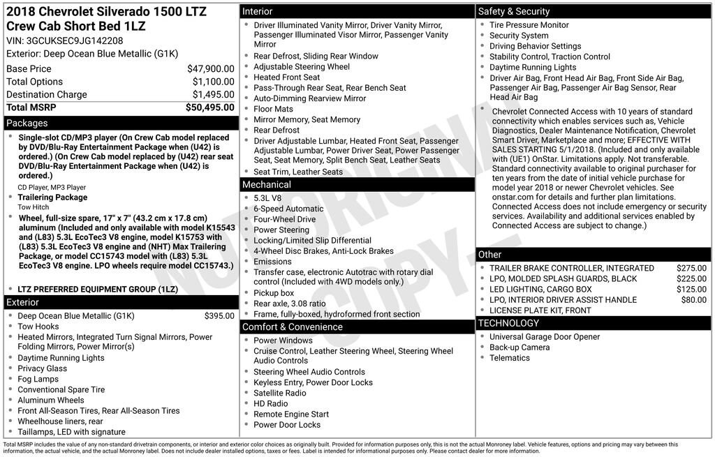 Thumbnail: 2018 Chevrolet Silverado 1500 - 7