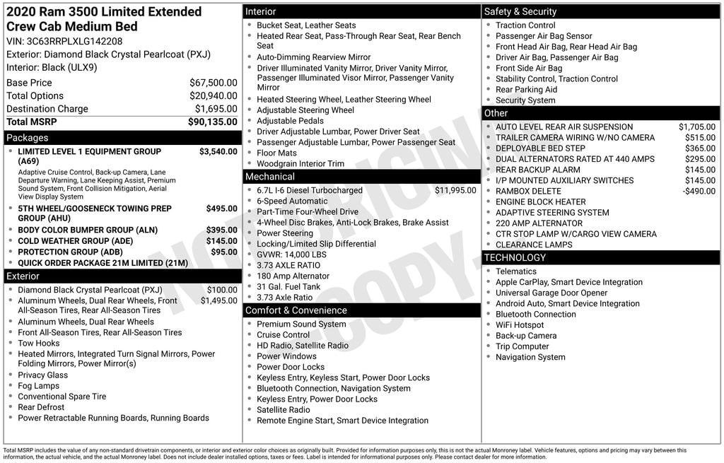 Thumbnail: 2020 RAM 3500 - 7