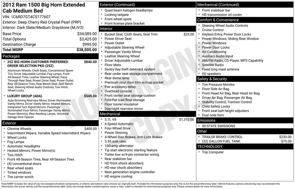 Thumbnail: 2012 RAM 1500 - 7