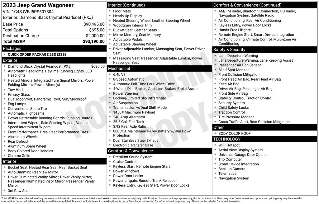 Thumbnail: 2023 Jeep Grand Wagoneer - 7