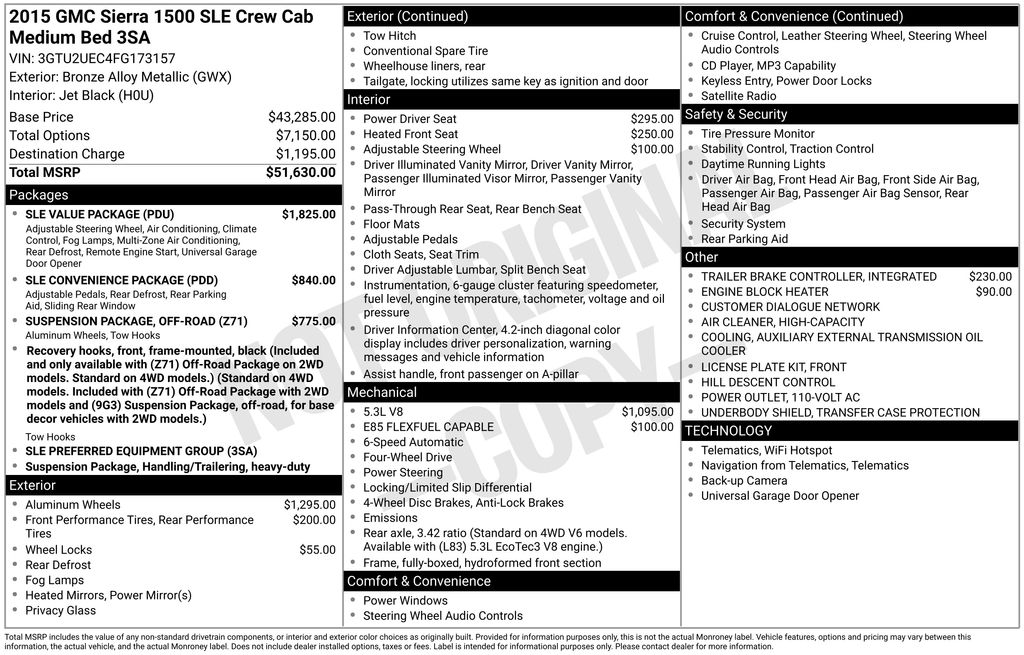 Thumbnail: 2015 GMC Sierra 1500 - 7