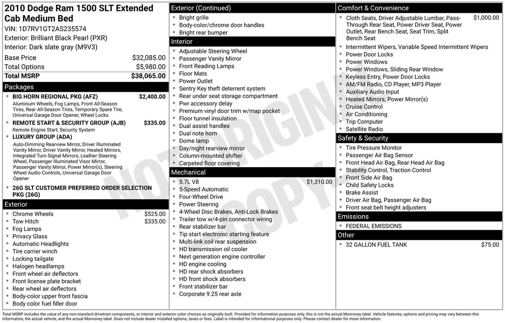 Thumbnail: 2010 RAM 1500 - 7