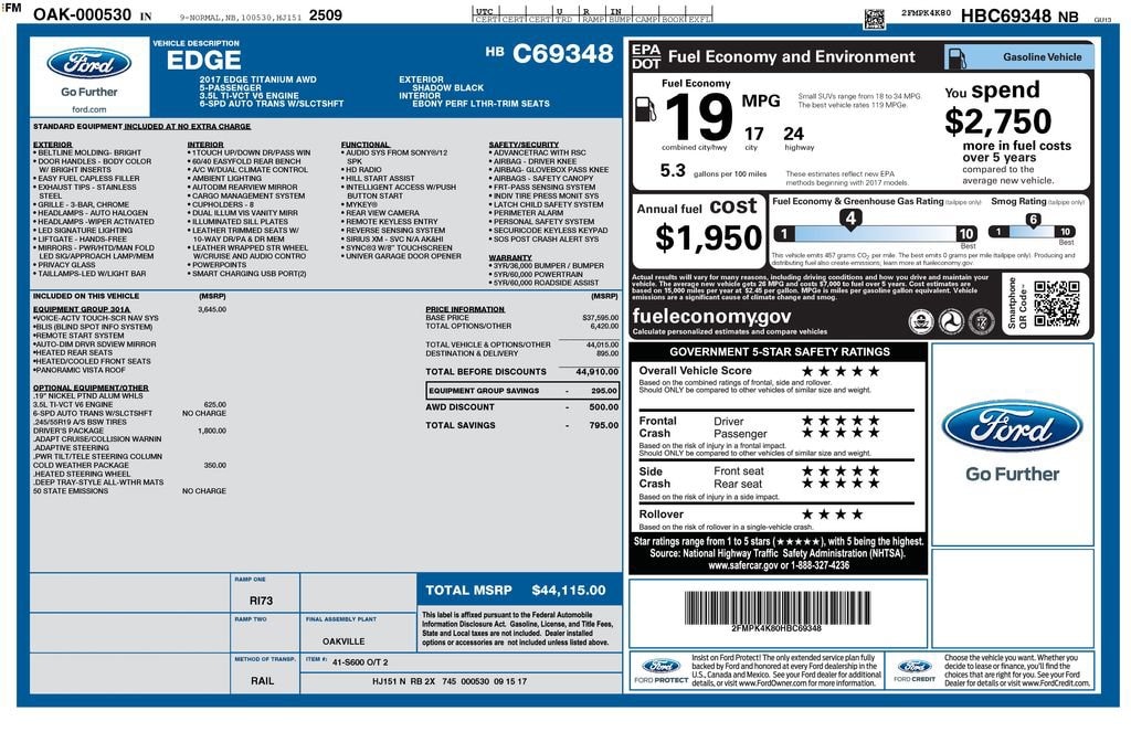 Thumbnail: 2017 Ford Edge - 7