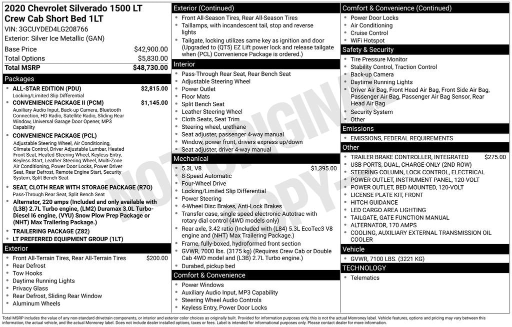 Thumbnail: 2020 Chevrolet Silverado 1500 - 7