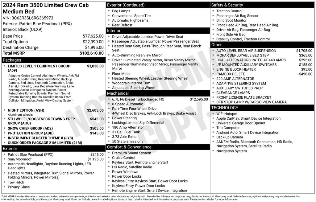 Thumbnail: 2024 RAM 3500 - 7
