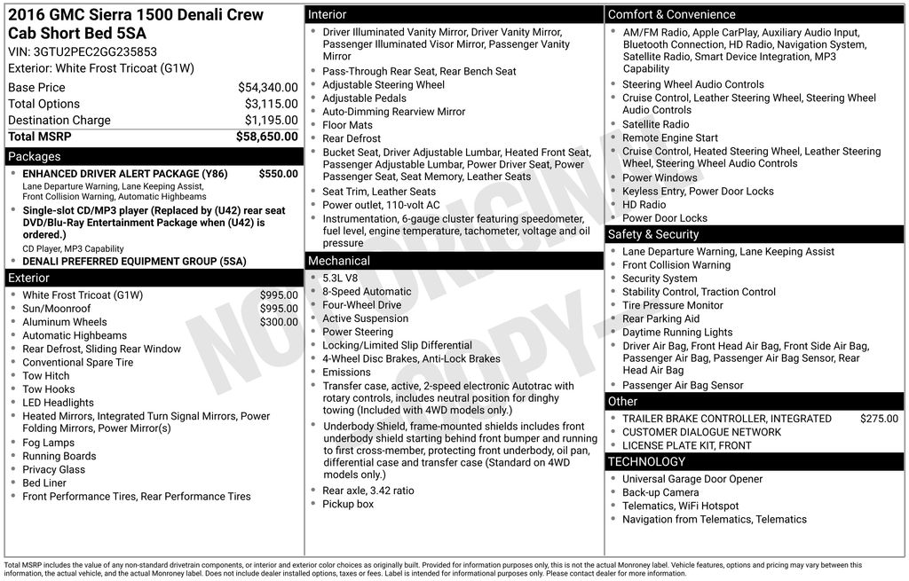 Thumbnail: 2016 GMC Sierra 1500 - 7