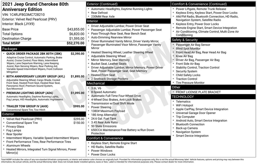 Thumbnail: 2021 Jeep Grand Cherokee - 7