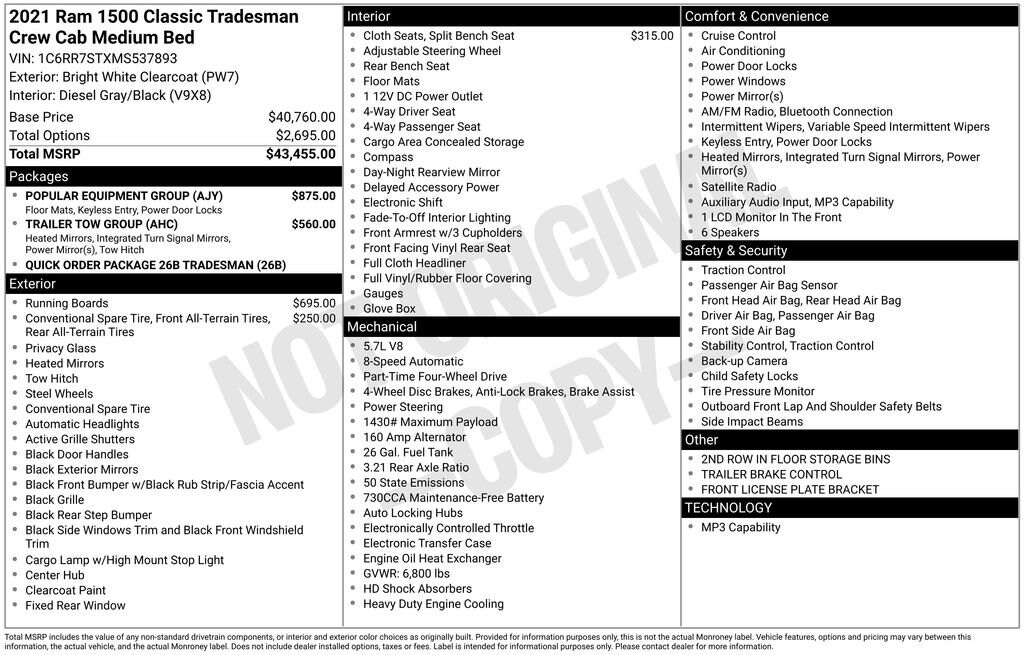 Thumbnail: 2021 RAM 1500 Classic - 7