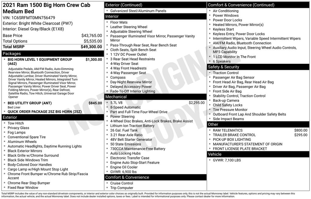Thumbnail: 2021 RAM 1500 - 7