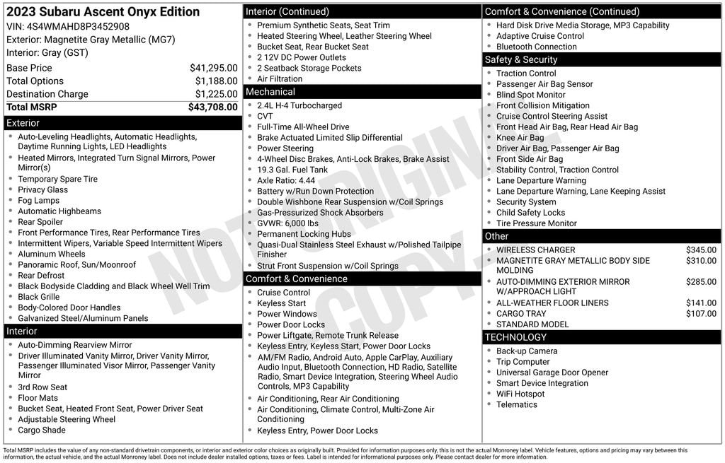 Thumbnail: 2023 Subaru Ascent - 7