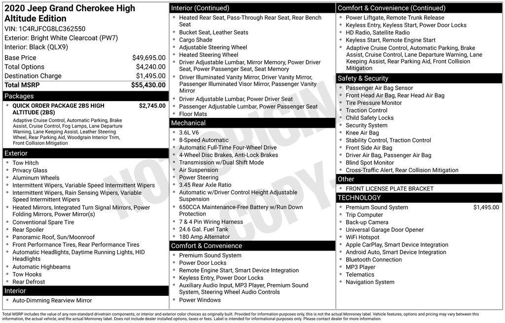 Thumbnail: 2020 Jeep Grand Cherokee - 7