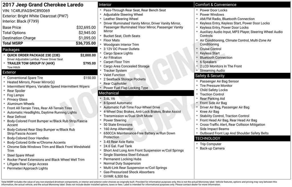 Thumbnail: 2017 Jeep Grand Cherokee - 7