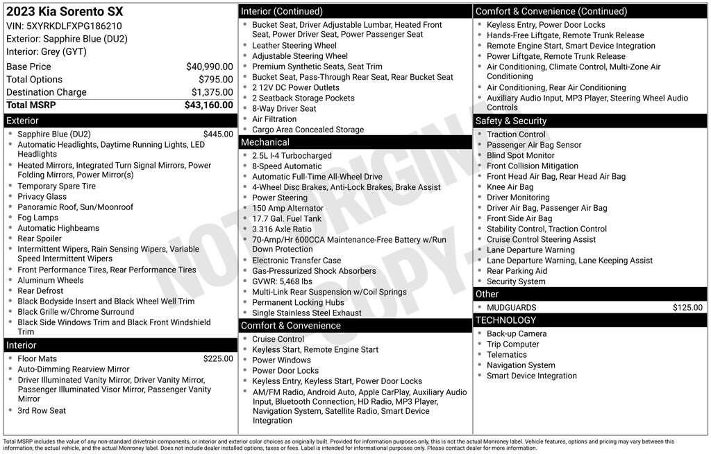 Thumbnail: 2023 Kia Sorento - 7