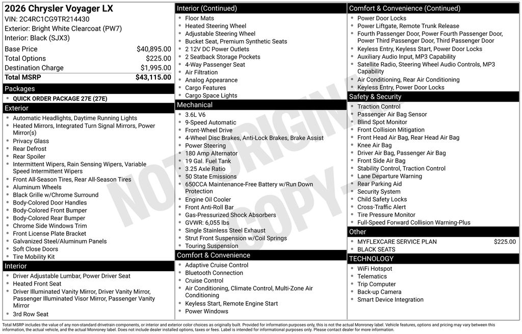 Thumbnail: 2026 Chrysler Voyager - 7