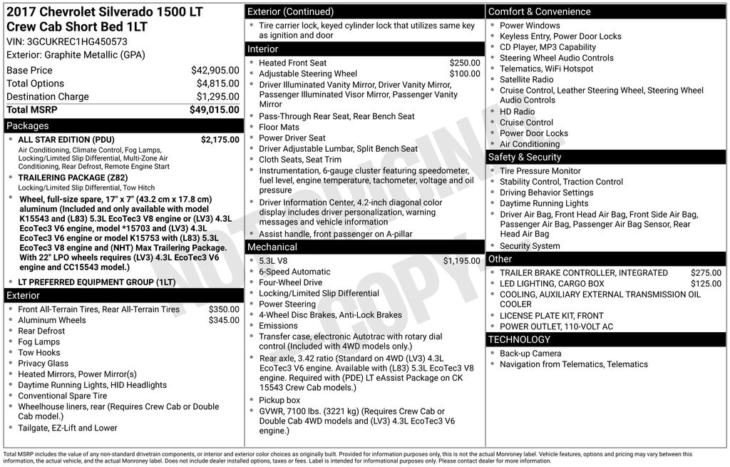 Thumbnail: 2017 Chevrolet Silverado 1500 - 7