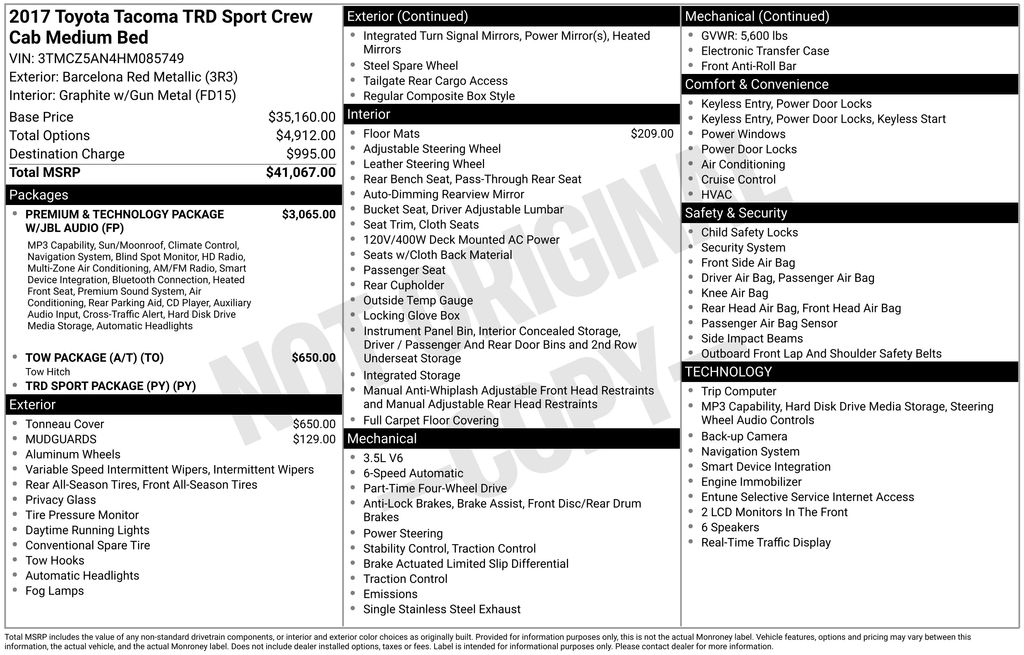 Thumbnail: 2017 Toyota Tacoma - 7