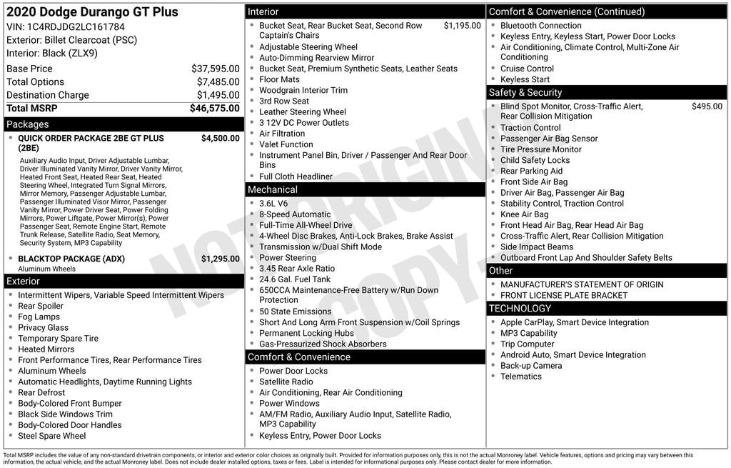 Thumbnail: 2020 Dodge Durango - 7