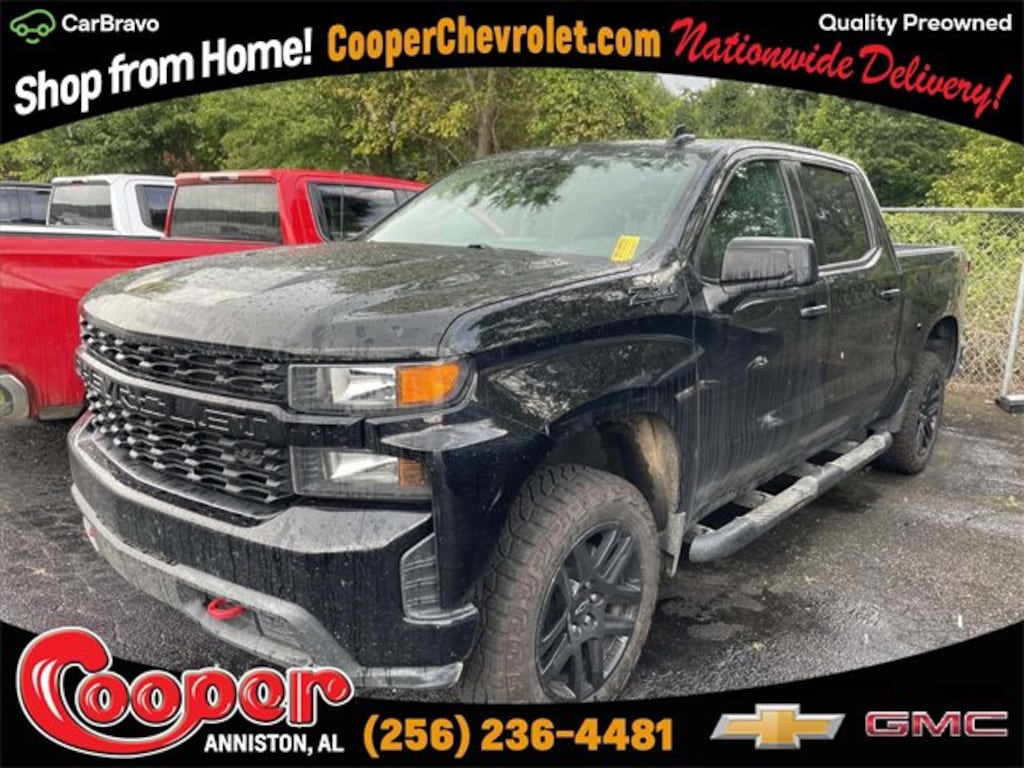 Used 2021 Chevrolet Silverado 1500 Custom Trail Boss Truck Crew Cab