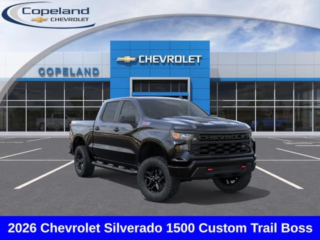 New 2026 Chevrolet Silverado 1500 Custom Trail Boss Truck
