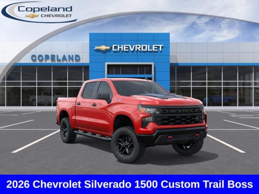 New 2026 Chevrolet Silverado 1500 Custom Trail Boss Truck