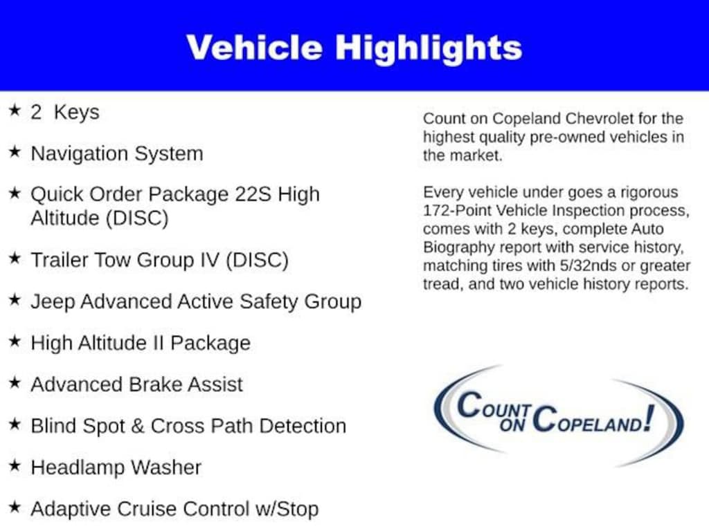 Used 2018 Jeep Grand Cherokee High Altitude 4x4 SUV