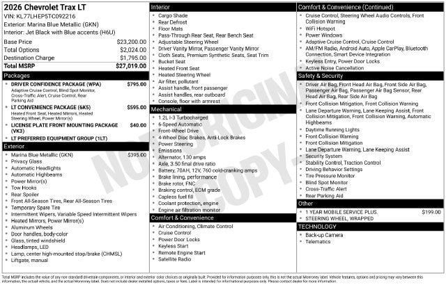 2026 Chevrolet Trax LT - Photo 25