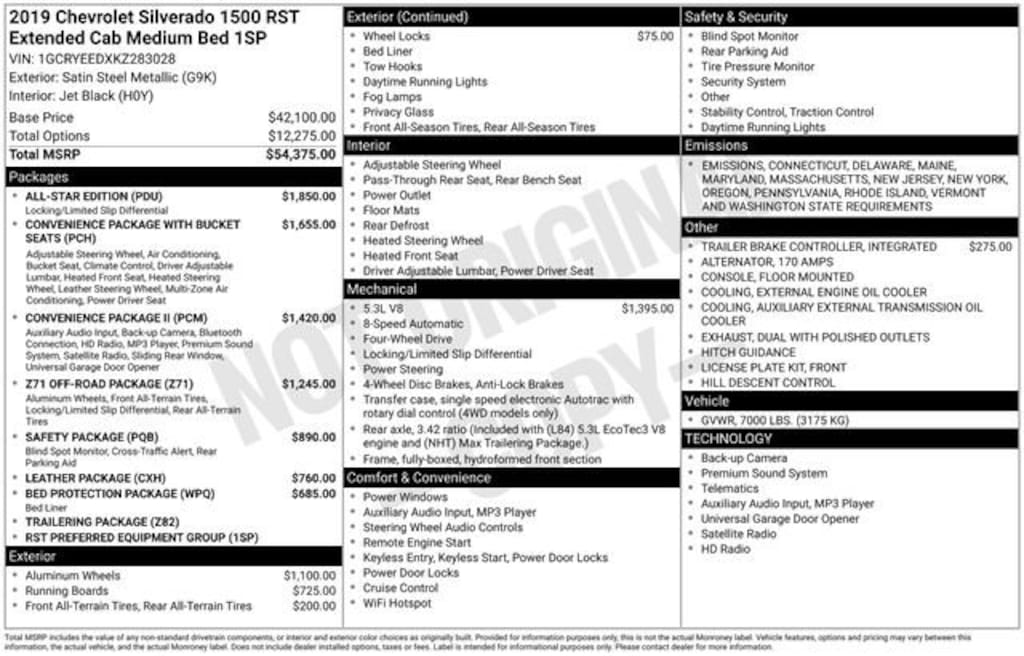 Used 2019 Chevrolet Silverado 1500 RST Truck