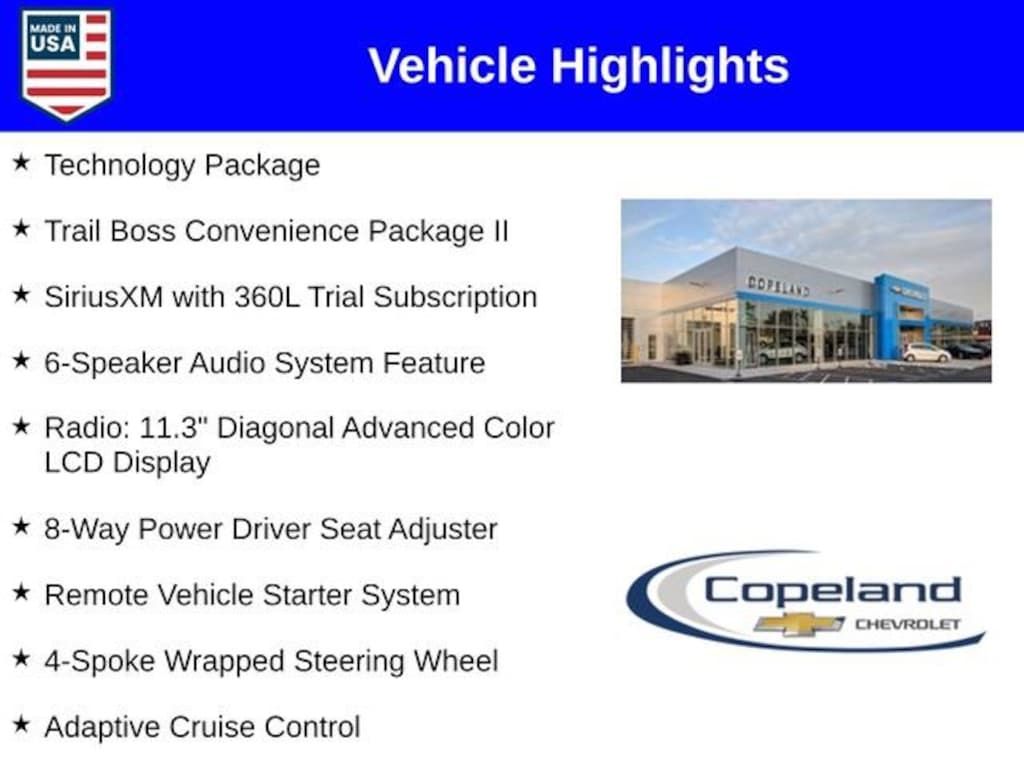 New 2026 Chevrolet Colorado Trail Boss Truck