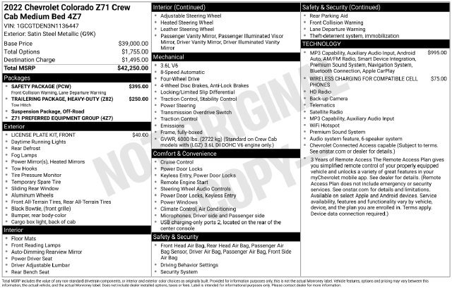 2022 Chevrolet Colorado Z71 - Photo 33