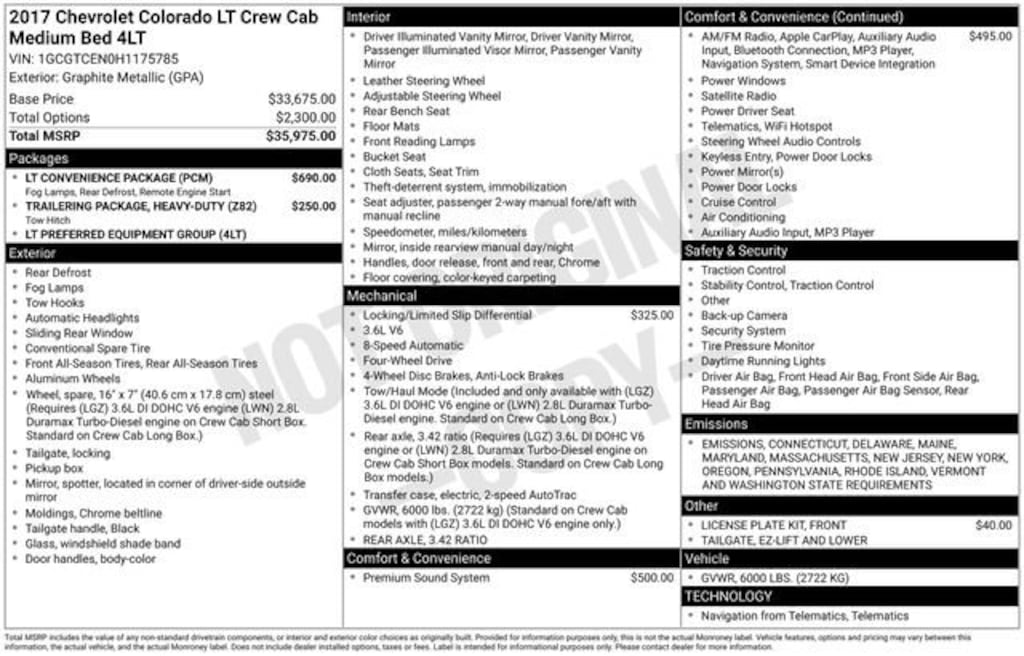 Used 2017 Chevrolet Colorado 4WD LT Truck