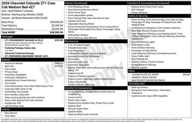 2026 Chevrolet Colorado Z71 - Photo 6