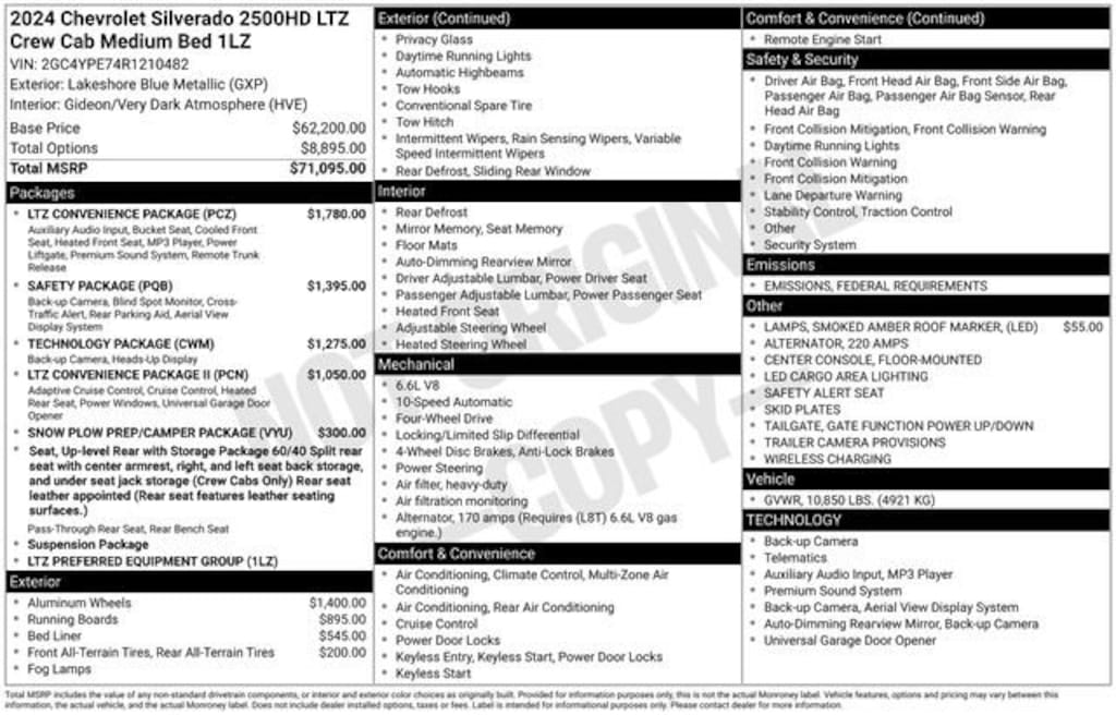 Used 2024 Chevrolet Silverado 2500 HD LTZ Truck