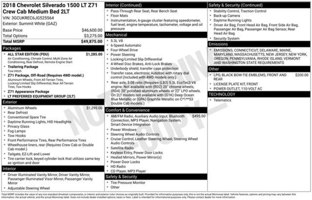 Used 2018 Chevrolet Silverado 1500 LT Truck