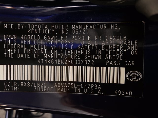 2021 Toyota Camry XSE - Photo 33