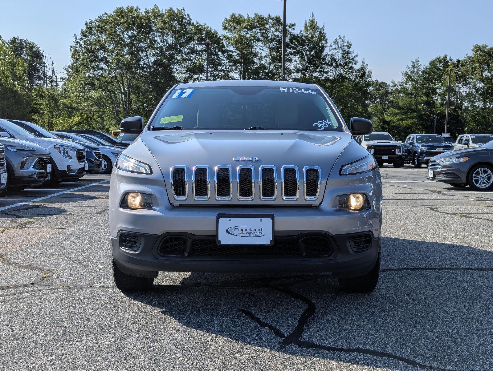 Used 2017 Jeep Cherokee Sport with VIN 1C4PJMAB8HW536075 for sale in Hudson, MA