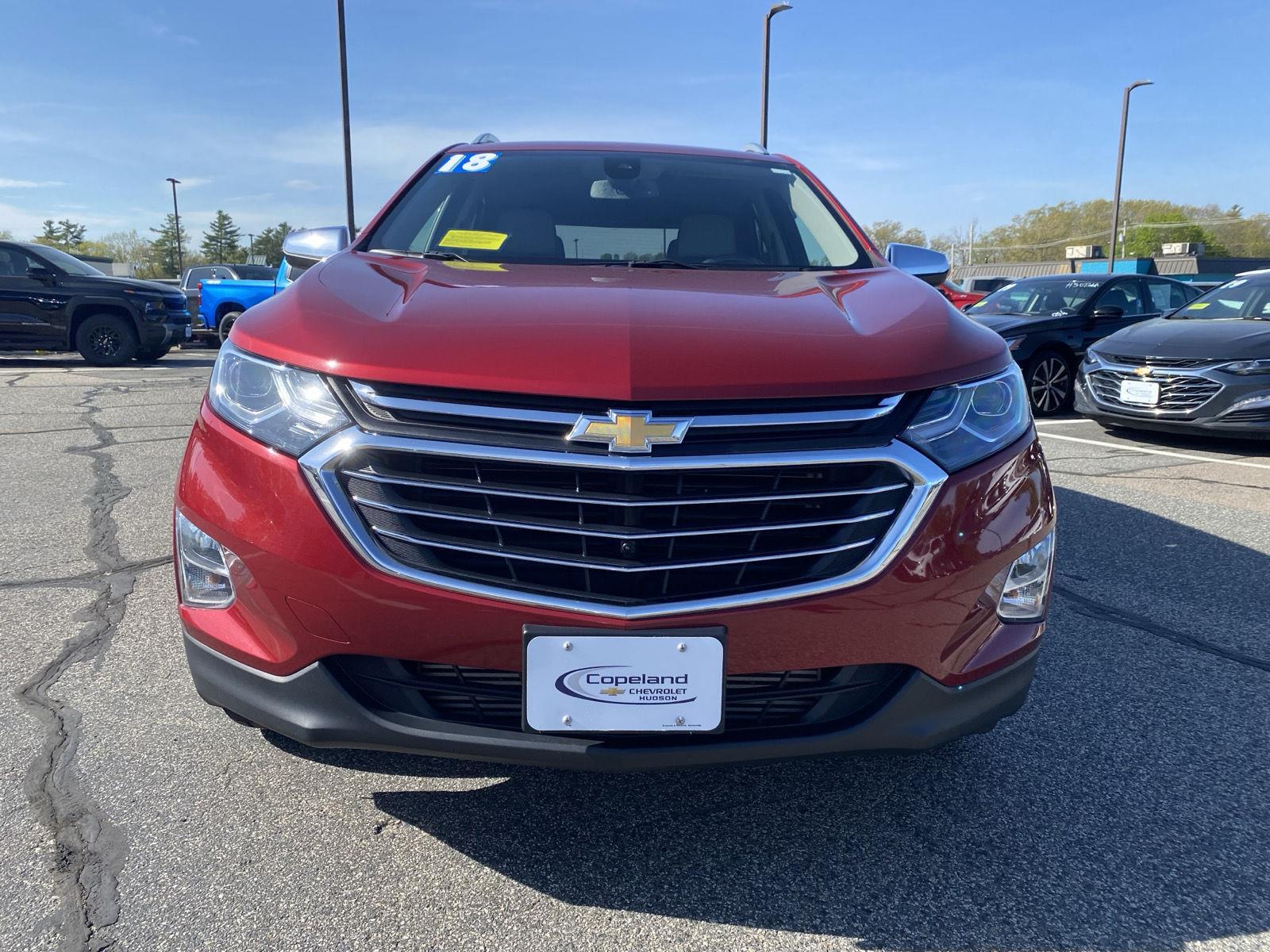 Used 2018 Chevrolet Equinox Premier with VIN 2GNAXVEV9J6307376 for sale in Hudson, MA
