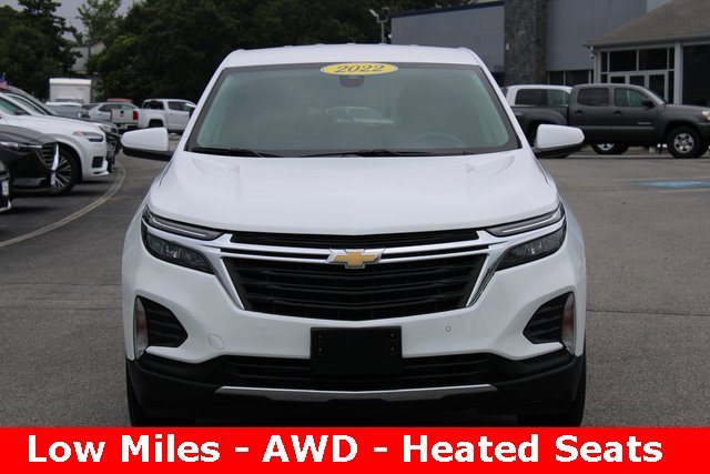 Certified 2022 Chevrolet Equinox LT with VIN 3GNAXUEV2NS102032 for sale in Hyannis, MA