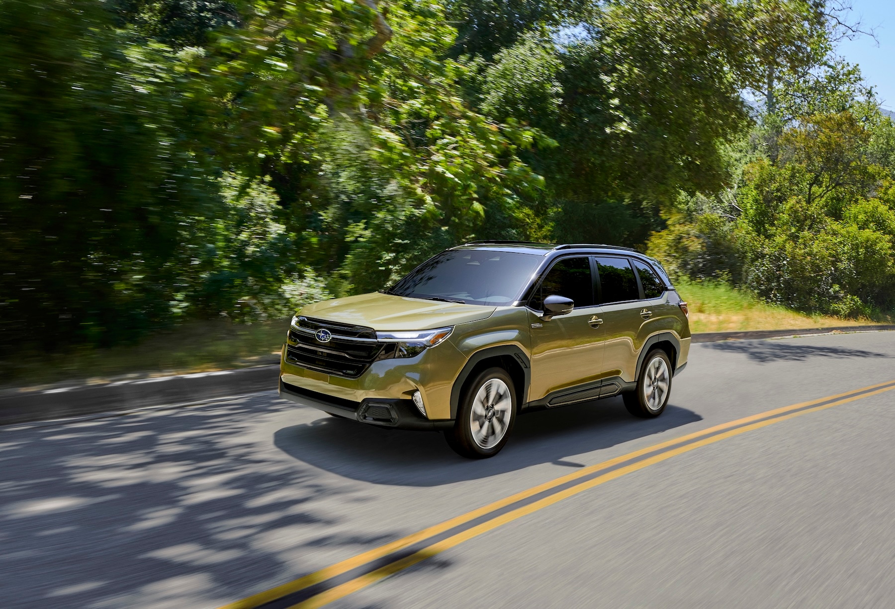 Subaru Forester Hybrid on the road