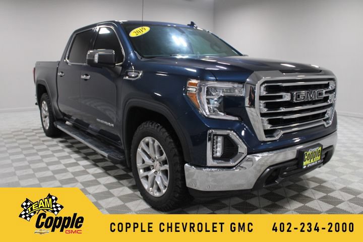Pacific Blue Metallic 2019 GMC Sierra 1500 Pickup Truck Four-Wheel Drive Automatic
