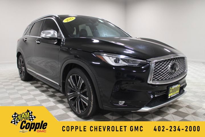Black 2022 INFINITI QX50 Luxe AWD SUV / Crossover All-Wheel Drive