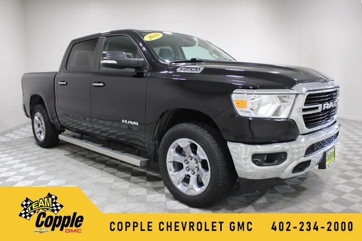 Black 2020 RAM 1500 Pickup Truck Four-Wheel Drive Automatic