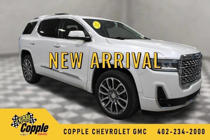 White Frost Tricoat 2021 GMC Acadia SUV / Crossover Four-Wheel Drive Automatic