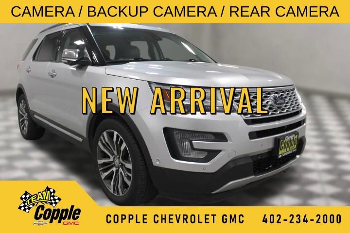 Silver 2016 Ford Explorer Platinum 4WD SUV / Crossover All-Wheel Drive Automatic