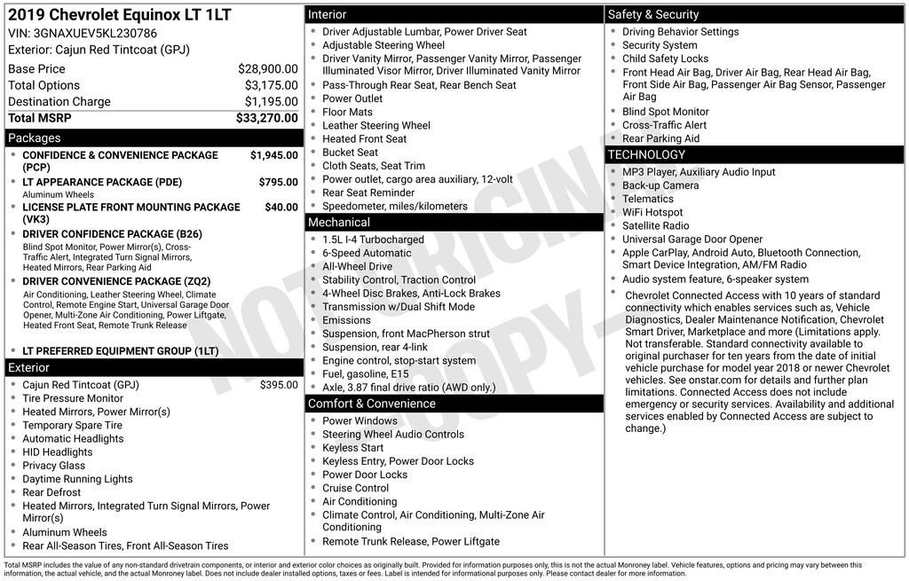 Used 2019 Chevrolet Equinox LT SUV