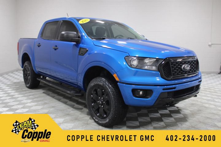 Blue 2023 Ford Ranger Pickup Truck Four-Wheel Drive Automatic
