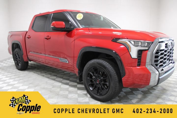 Red 2025 Toyota Tundra Pickup Truck Four-Wheel Drive Automatic